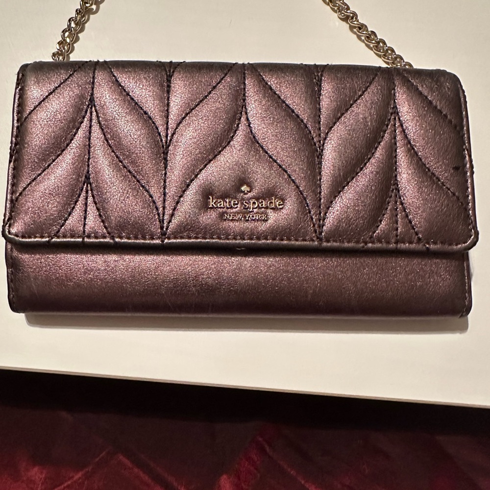Kate Spade Brown Quilted Wallet